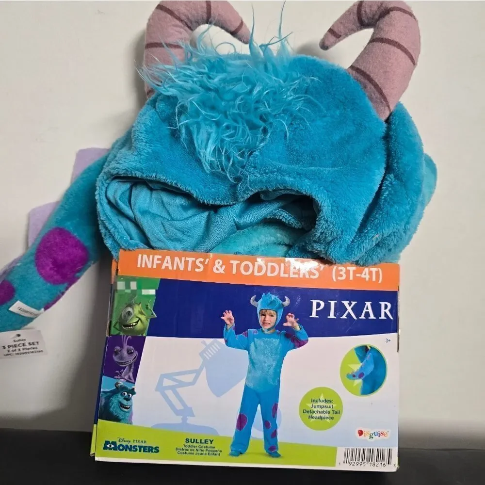 Nwt Kids Disney Pixar Monsters University Sulley Toddler Classic Costume